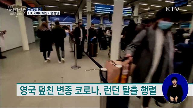 EU, 화이자 백신 사용 승인···주말 첫 접종 [월드 투데이]