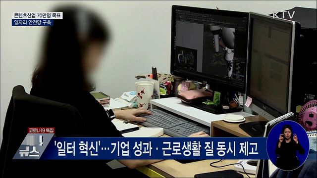 콘텐츠산업 고용 70만 명 목표···일자리 안전망 구축