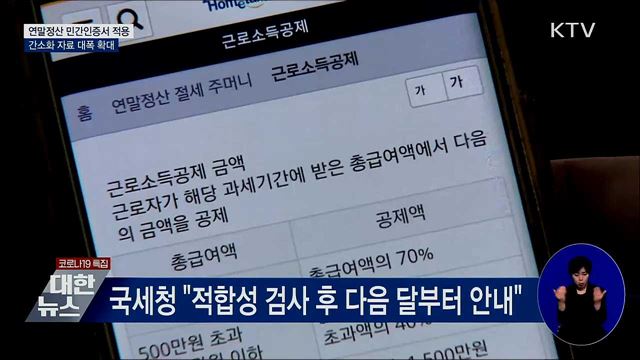 연말정산 민간인증서 적용···간소화 자료 확대