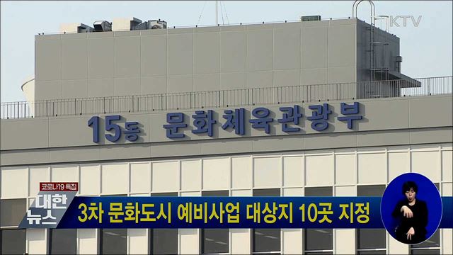 3차 문화도시 예비사업 대상지 10곳 지정