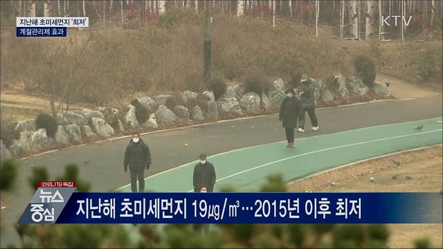 지난해 초미세먼지 6년만 '최저'···계절관리제 효과