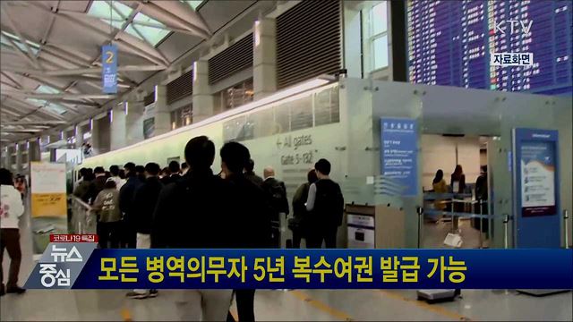 모든 병역의무자 5년 복수여권 발급 가능