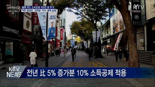 '착한 임대인' 임대료 인하분 70% 세액공제