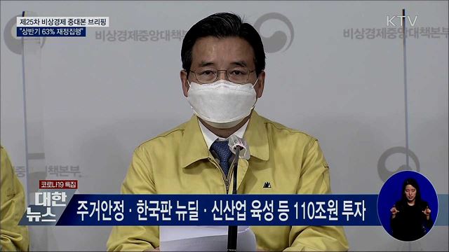 상반기 63% 재정집행···핵심 분야 110조 원 중점투자 [오늘의 브리핑]