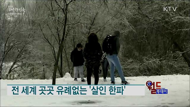 전 세계 곳곳 유례없는 '살인 한파' [월드 투데이]