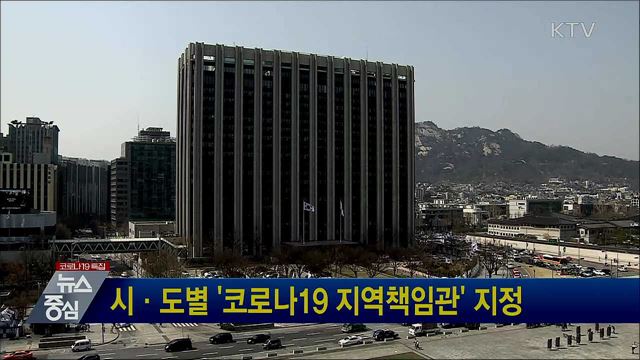시·도별 '코로나19 지역책임관' 지정