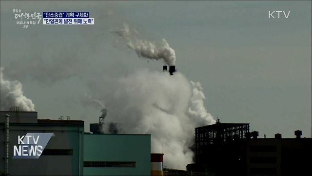 "탄소중립 계획 구체화···한일관계 발전 노력"
