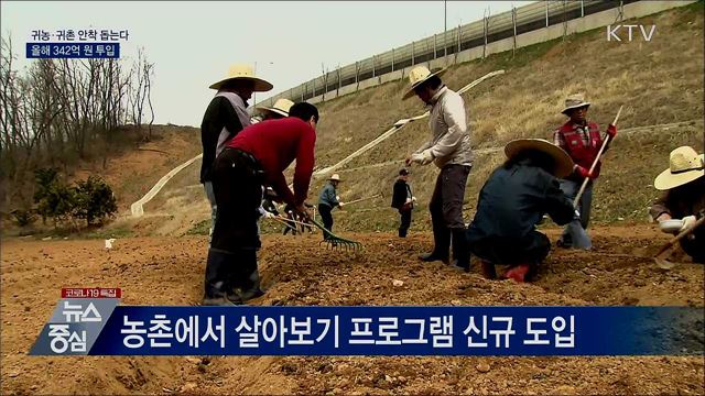 귀농·귀촌 안착 돕는다···올해 342억 원 투입