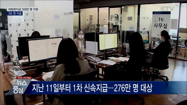버팀목자금 209만 명 지원···3조 원 지급