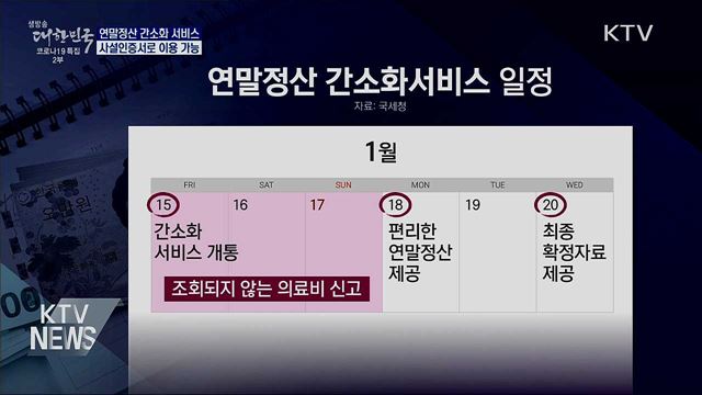 모레 연말정산 간소화 개통···사설인증서 이용 가능