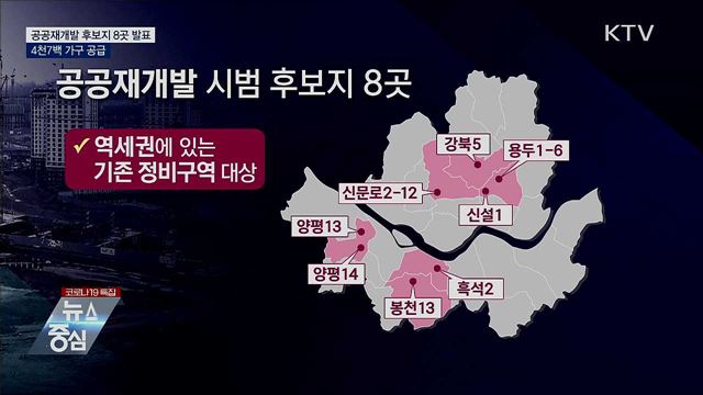공공재개발 후보지 8곳 확정···4천7백 가구 공급