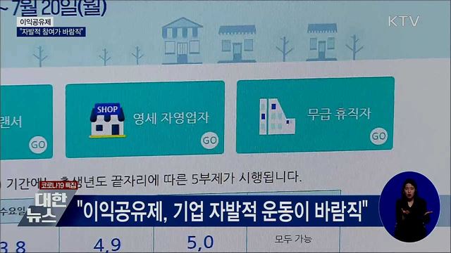 "이익공유제, 자발적 참여가 바람직"