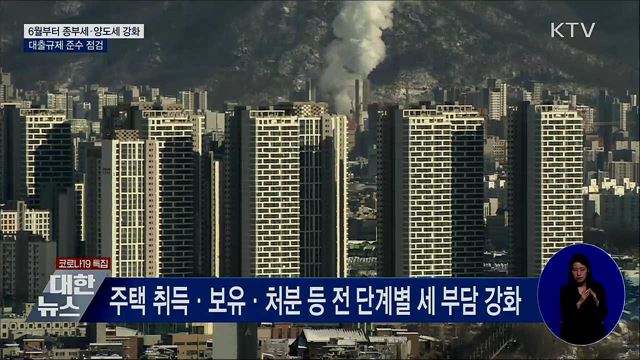 종부세·양도세 강화 예정대로···대출규제 준수 점검