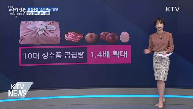 설 성수품 '소비쿠폰' 발행···부정행위 단속 강화