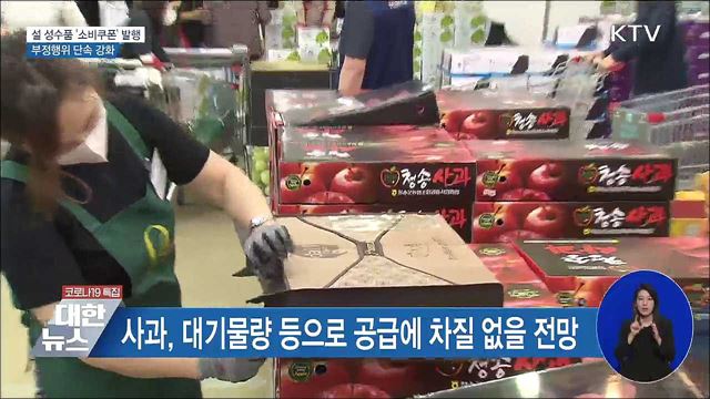 설 성수품 '소비쿠폰' 발행···부정행위 단속 강화