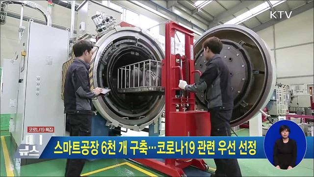 스마트공장 6천 개 구축···코로나19 관련 우선 선정