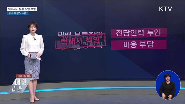 택배사가 분류 작업 책임···심야 배송도 제한
