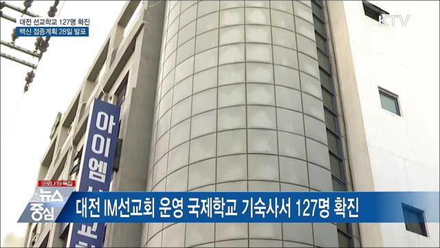 신규 437명···대전 선교학교 127명 확진