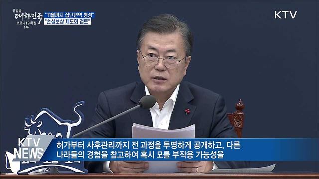 "11월까지 집단면역···손실보상 제도화 검토"