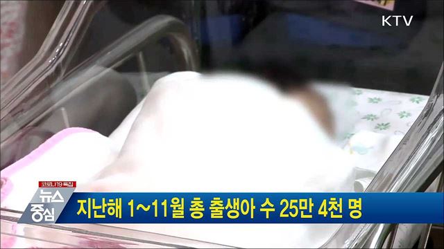 지난해 1~11월 총 출생아 수 25만 4천 명