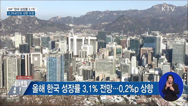 IMF, 韓 올해 성장률 3.1% 전망···0.2%p 상향