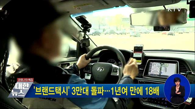 '브랜드택시' 3만대 돌파···1년여 만에 18배