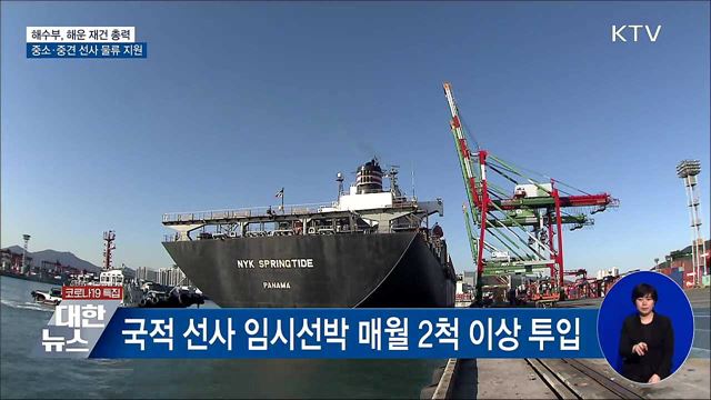 중소·중견 선사 물류 지원···'해운 재건' 총력