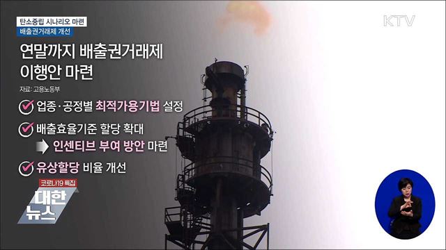 6월까지 탄소중립 시나리오 마련···배출권거래제 개선
