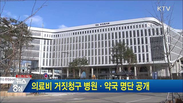 의료비 거짓청구 병원·약국 명단 공개