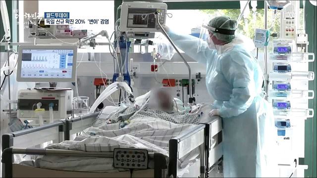 독일 신규 확진자 5명 중 1명은 '변이 코로나' [월드 투데이]