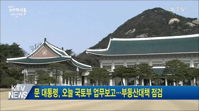 문 대통령, 오늘 국토부 업무보고···부동산대책 점검