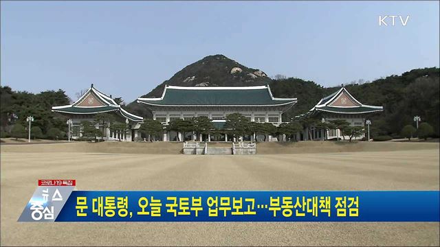 문 대통령, 오늘 국토부 업무보고···부동산대책 점검