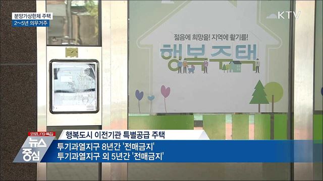 분양가상한제 적용 주택 2~5년 의무거주