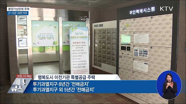 분양가상한제 적용 주택 2~5년 의무거주