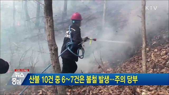 산불 10건 중 6∼7건은 봄철 발생···주의 당부