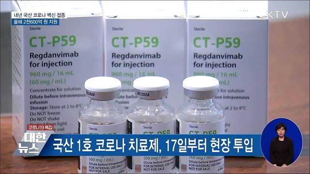 내년 국산 코로나 백신 접종···올해 2천600억 지원