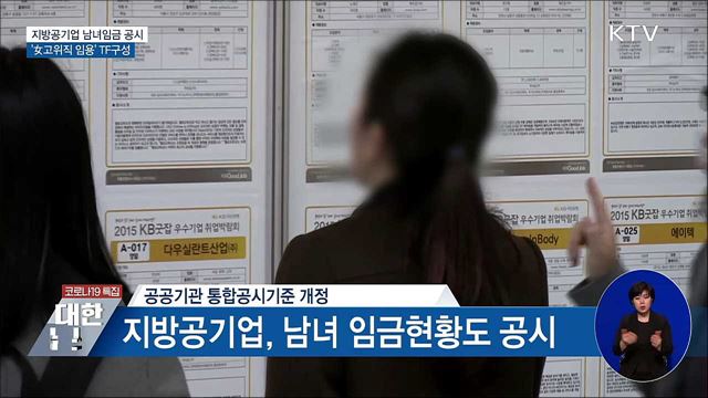 지방공기업 남녀임금 공시···'女고위직' 임용 TF구성