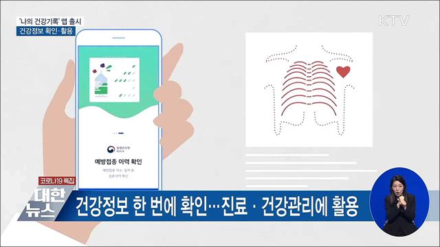 '나의 건강기록' 앱 출시···건강정보 확인·활용