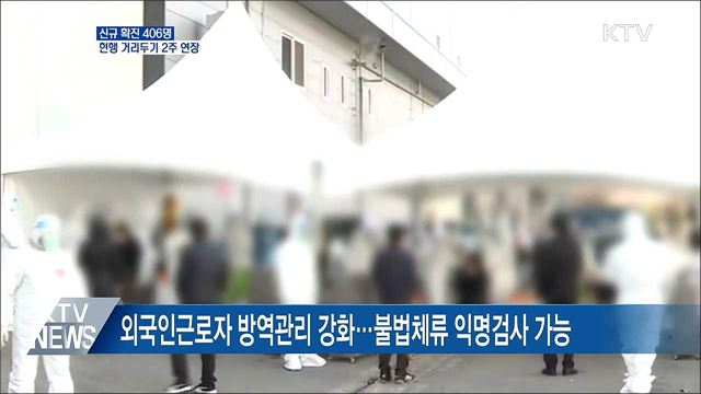 현행 거리두기 2주 연장···"완화 시 재확산 가능"