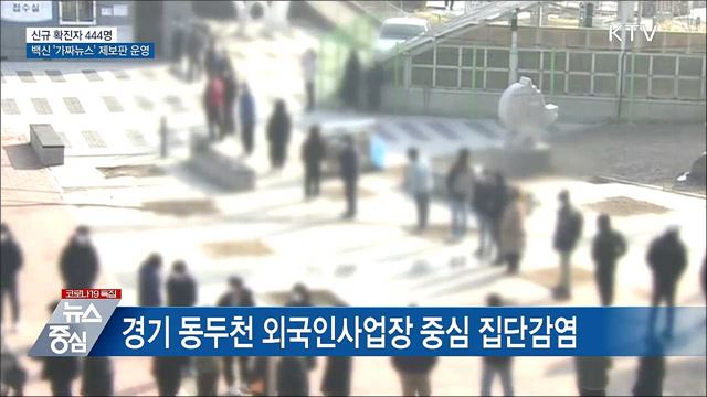 신규 444명···백신 '가짜뉴스' 제보게시판 운영