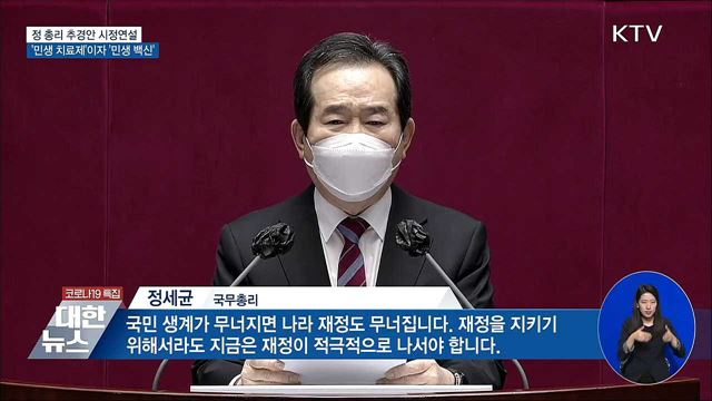 "이번 추경안은 민생 치료제이자 민생 백신"