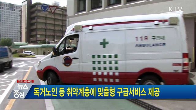 독거노인 등 취약계층에 맞춤형 구급서비스 제공