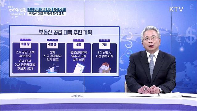 2.4 공급 대책 차질 없이 추진, 부동산 거래 투명성 향상 계획 [경제&이슈]