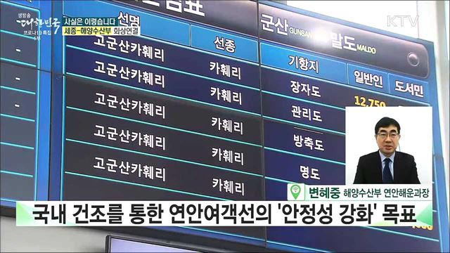 '연안선박 현대화펀드' 관리감독 부실하다? [사실은 이렇습니다]
