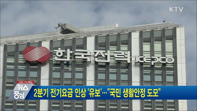2분기 전기요금 인상 '유보'···"국민 생활 안정 도모"