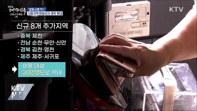 '알뜰교통카드' 사용지역·마일리지 대폭 확대