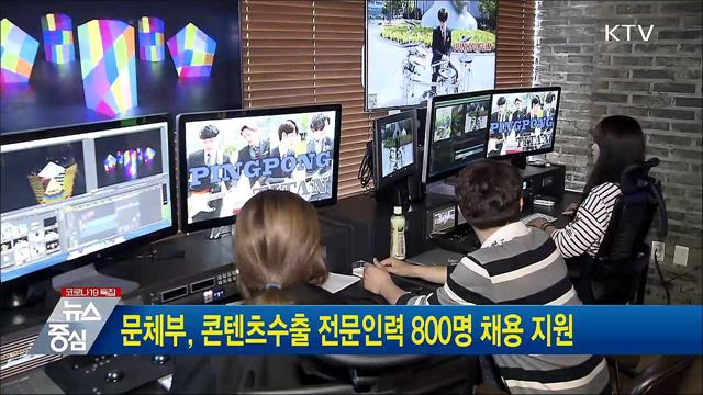 문체부, 콘텐츠수출 전문인력 800명 채용 지원