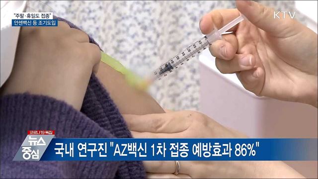 "주말·휴일도 접종"···얀센 등 기타백신 조기도입
