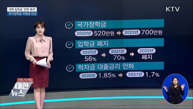 대학 입학금 '전면 폐지'···청년정책 '속도'