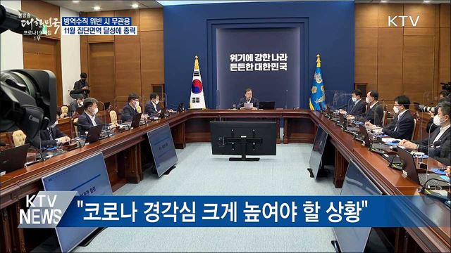 문 대통령 "방역수칙 위반 시 무관용 원칙"